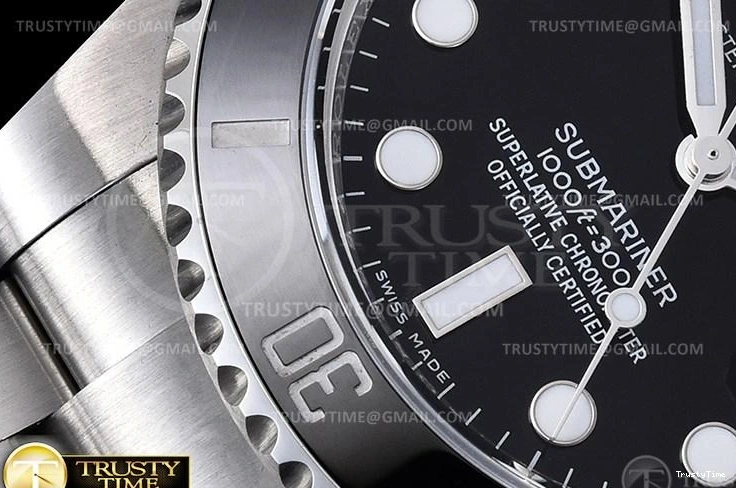 0308 Bold ROLSUB0280B – Submariner 116610LN 904L SS SS Black ARF V3 SH 1034